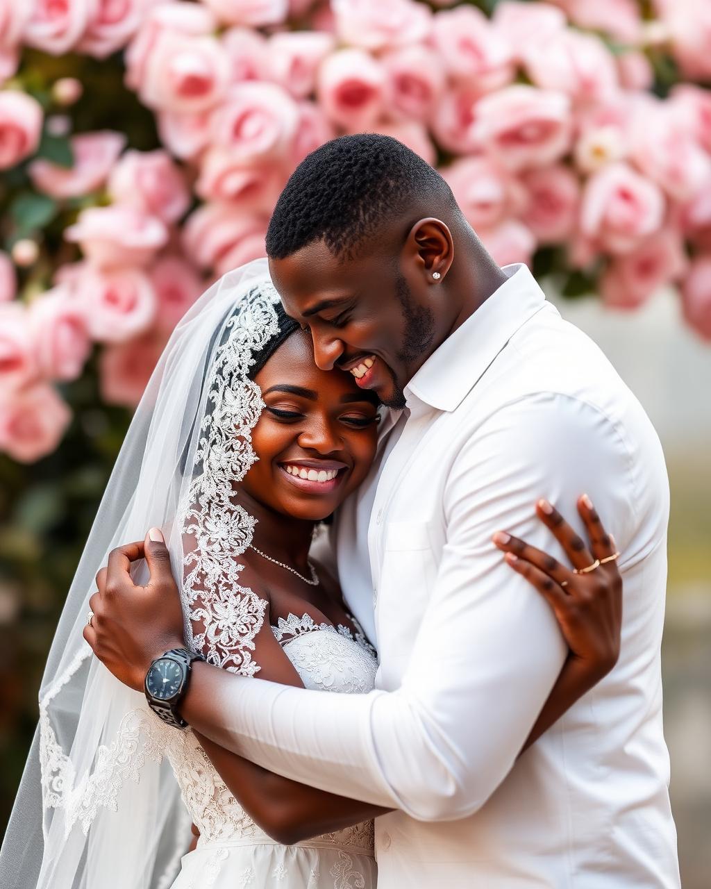 Rafael et Monique le jour de leur mariage